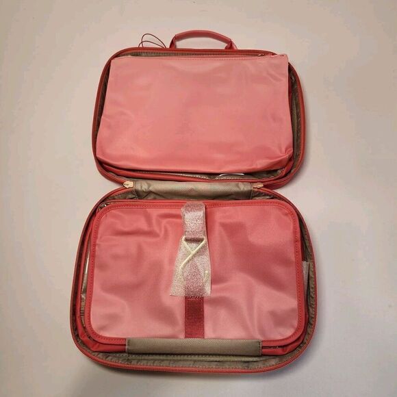NWT TUMI Voyageur MELISSA Zippered Cosmetic Toiletry Bag PINK OMBRE - Picture 3 of 8